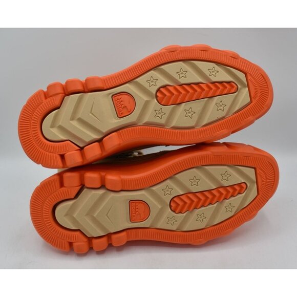 Sorel Womens Size 9 Caribou X Ceramic Orange Waterproof Leather Platform Boots - Picture 5 of 11